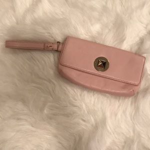 Baby pink KS wristlet